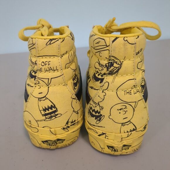 Vans X Peanuts Sk8-Hi 'Charlie Brown Maize' Yellow high top snoop… - Picture 3 of 5